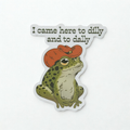 Dilly Dally Frog Sticker