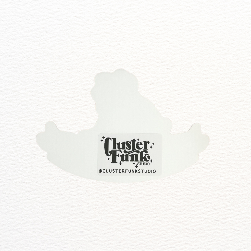 Rootin' Tootin' Frog Sticker