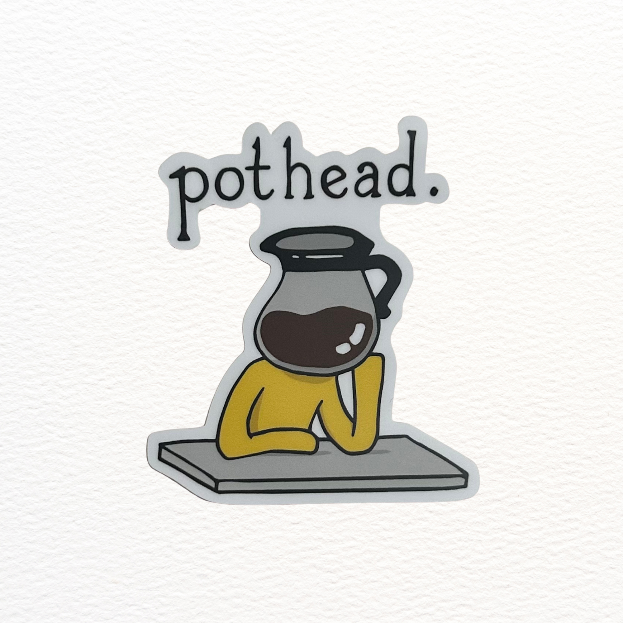 Pot Head Coffee Sticker