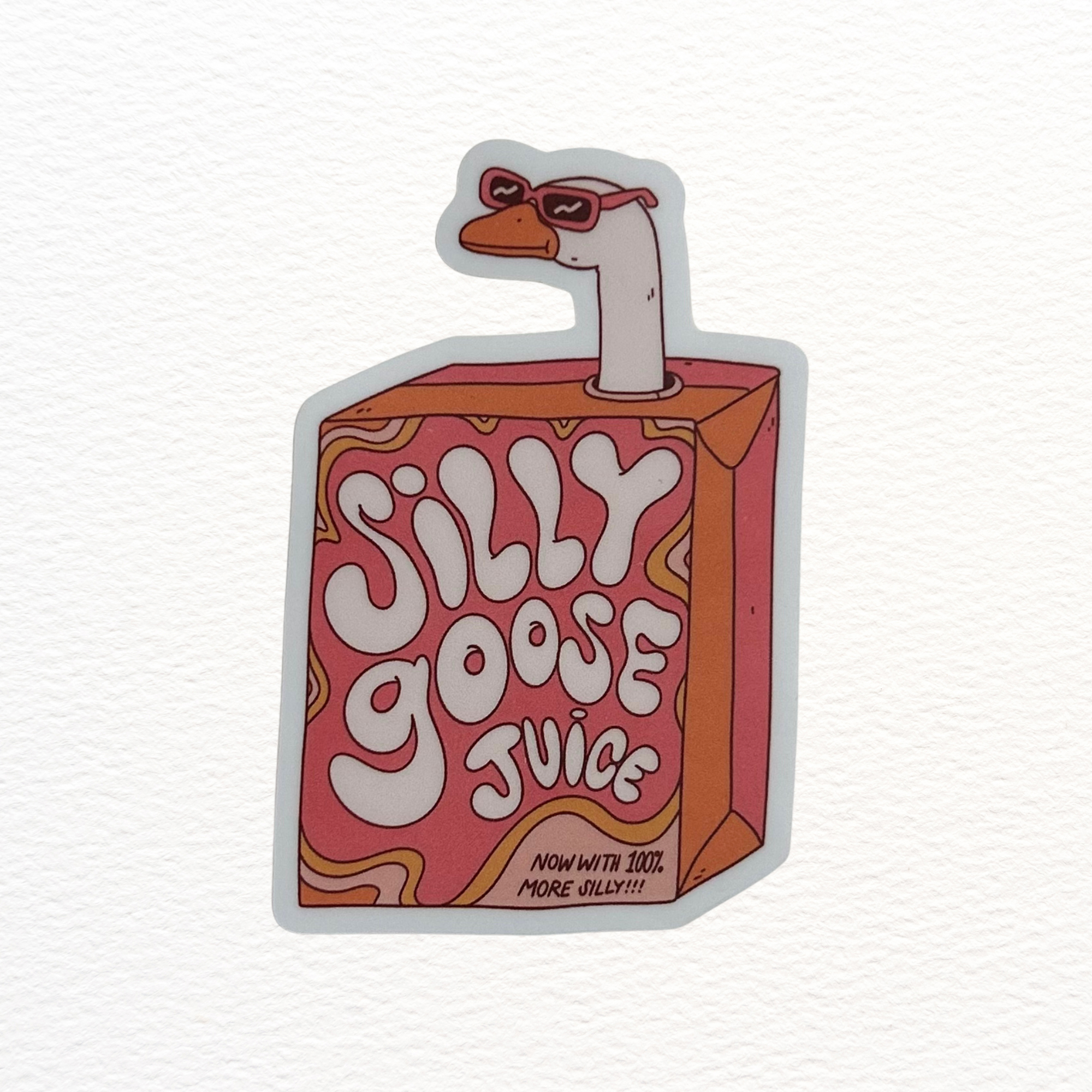 Silly Goose Juice Sticker