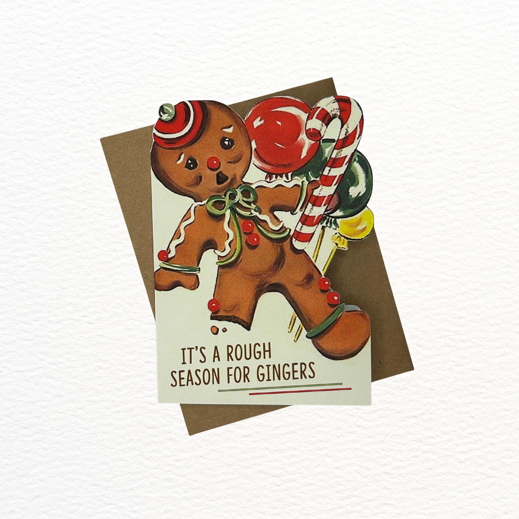 It's A Rough Season For Gingers Holiday Card