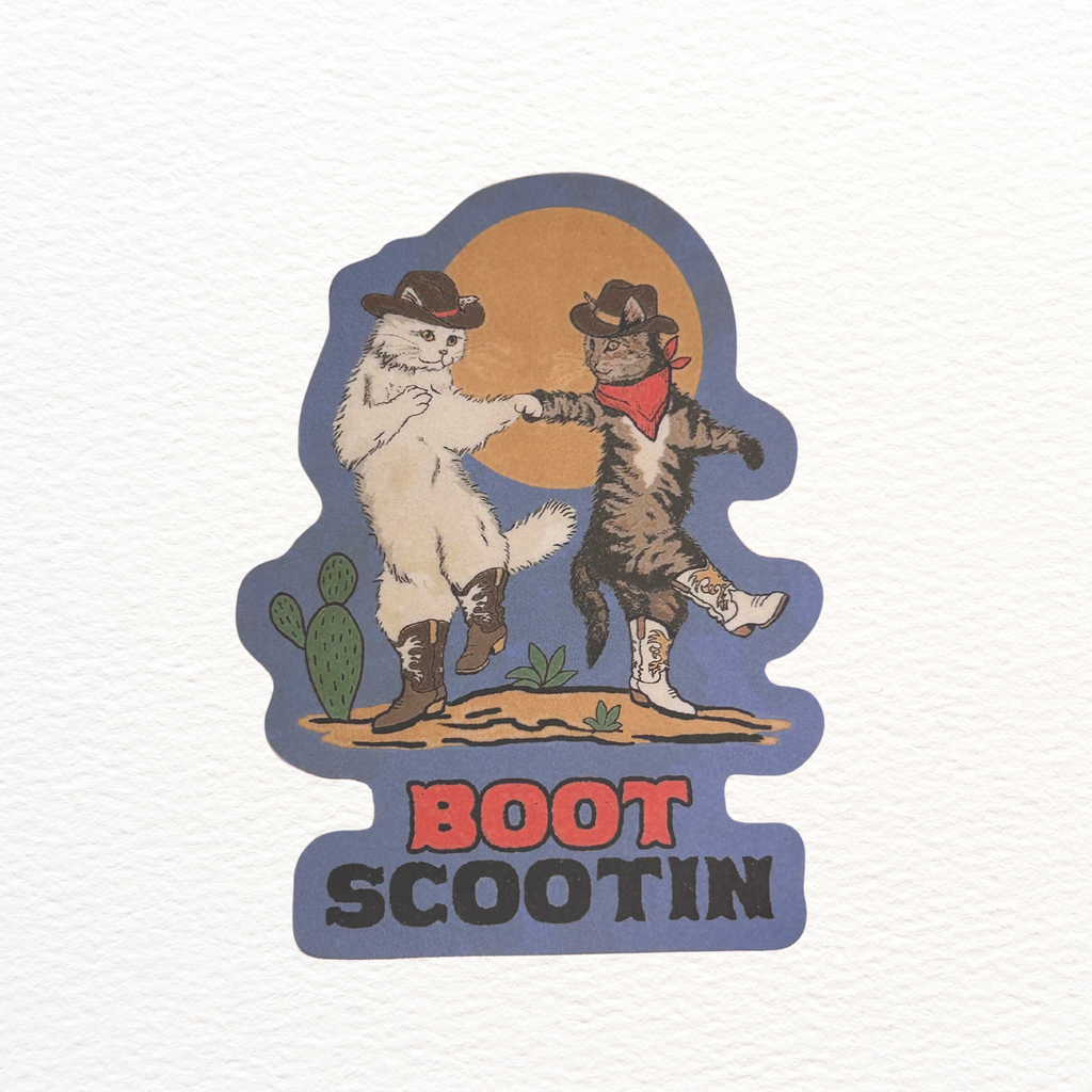 Boot Scootin' Sticker